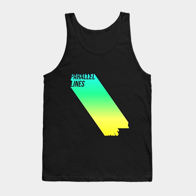 Parallel Lines, Skiing Stickers, Slalom skiing, snowboarding stickers, mountain skiing gifts Tank Top by Style Conscious